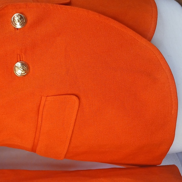 Brand New W/otags Juicy Couture Orange Blazer Italian Materials HQ! Sz 8 Medium - Picture 9 of 12